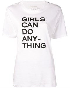 Футболка Girls Can Do Anything Zadig&voltaire
