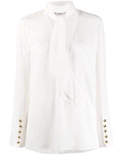 Блузка в полоску с завязками на воротнике Givenchy