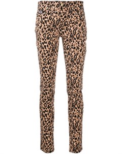 Брюки с леопардовым принтом Versace jeans couture