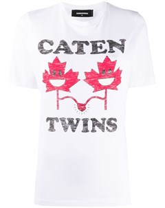 Футболка с принтом Caten Twins Dsquared2