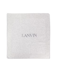 Одеяло вязки интарсия с логотипом Lanvin enfant