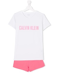 Комплект из футболки с логотипом и шортов Calvin klein kids