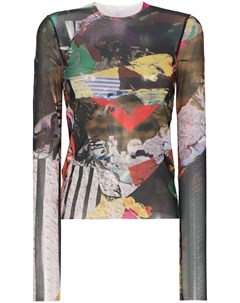 Сетчатая футболка с длинными рукавами Marques almeida
