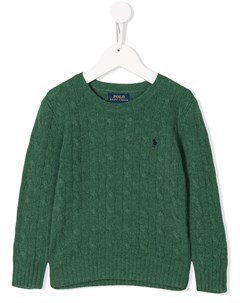 Свитер вязки с косичками с логотипом Ralph lauren kids