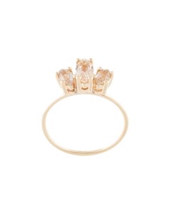 Золотое кольцо Tiny Marquise Sun Rutilated с кварцем Natalie marie