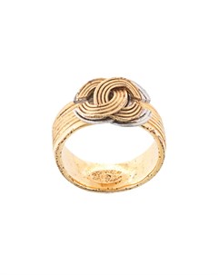 Фактурное кольцо с логотипом CC Chanel pre-owned