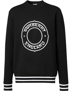 Пуловер с круглым вырезом и логотипом Burberry