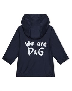 Куртка с принтом We Are D G Dolce & gabbana kids