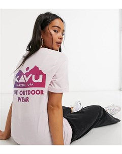 Розовая футболка с логотипом эксклюзивно на ASOS Kavu