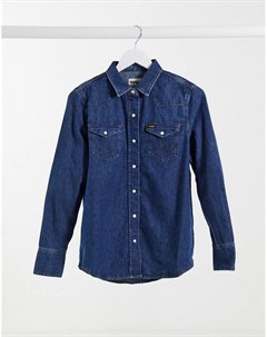 Синяя джинсовая рубашка Wrangler
