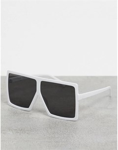 Белые квадратные солнцезащитные очки Svnx