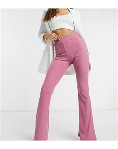 Эксклюзивные широкие расклешенные брюки пыльно розового цвета Outrageous fortune petite