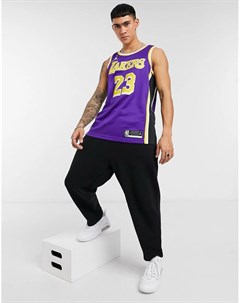 Эффектная фиолетовая майка LA Lakers NBA Nike basketball