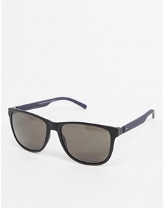 Черные квадратные солнцезащитные очки Tommy hilfiger