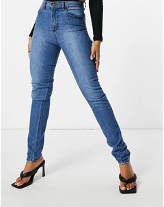 Черные выбеленные джинсы прямого кроя с рваной отделкой на ягодицах Femme luxe