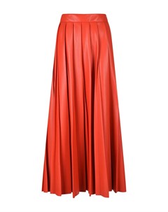 Красная юбка из эко кожи Msgm