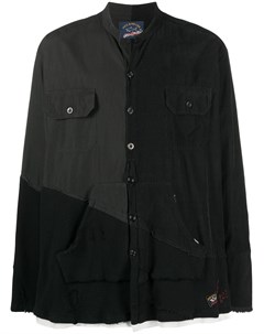 Джинсовая куртка рубашка со вставками Greg lauren x paul & shark