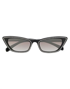 Солнцезащитные очки в оправе кошачий глаз с кристаллами Miu miu eyewear