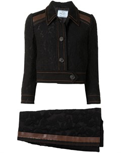 Комплект из джинсовой куртки и юбки Prada pre-owned