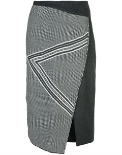 Асимметричная юбка с геометрическим узором Voz