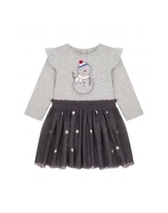 Платье с имитацией футболки и юбки пачки Снеговичок Mothercare
