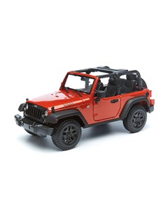 Машинка Jeep Wrangler Rubicon 2014 1 18 оранжевый Maisto