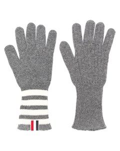 Кашемировые перчатки с полосками 4 Bar Thom browne