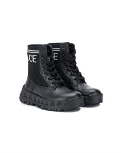 Ботинки на шнуровке с логотипом Young versace