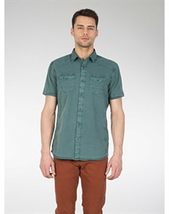 COLINS зеленый мужской рубашки короткий рукав Colin's