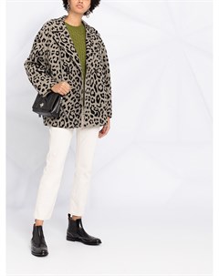 Куртка с леопардовым принтом Harris wharf london