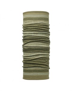 Шарф Wool Patterned Dyed Stripes Merino Wool Kitue Light Military Buff