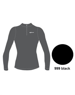 Футболка С Длинным Рукавом Tecnosoft Plus Long Sl t Shirt 1 2 Zip Man Black Черный Accapi