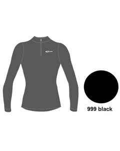 Футболка С Длинным Рукавом Tecnosoft Plus Long Sl t Shirt 1 2 Zip Lady Black Черный Accapi