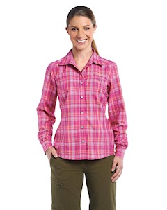 Рубашка Для Активного Отдыха 2016 Ms Active Maren Pink Check Maier