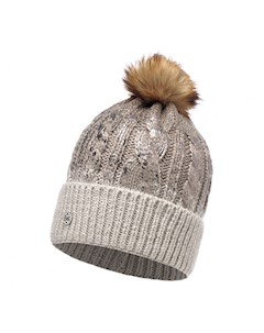 Шапка Knitted Hat Nisse Brown Taupe Buff