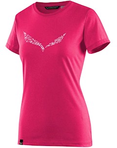 Футболка Для Активного Отдыха 2018 Solid Dri Rel W S s Tee Rose Red Melange Salewa