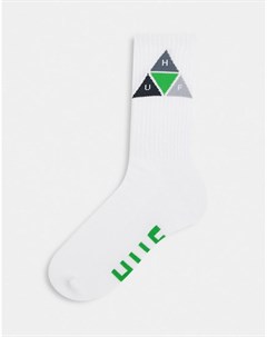 Белые носки с принтом в форме призмы Huf