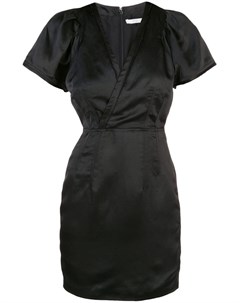 Атласное платье с V образным вырезом и рукавами кап Derek lam 10 crosby