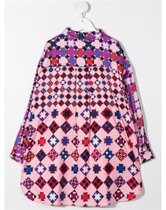 Платье рубашка с геометричным принтом Emilio pucci junior