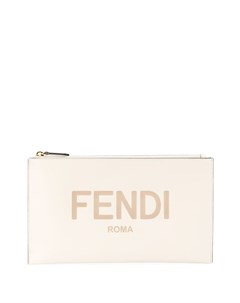 Клатч с тисненым логотипом Fendi
