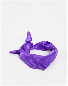 Фиолетовый платок среднего размера из полисатина Asos design