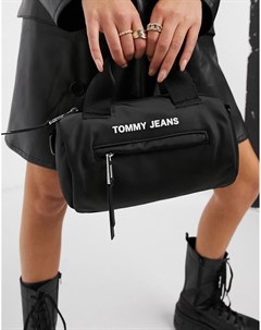 Черная сумка бочонок Tommy jeans