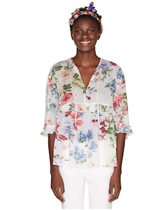 Блуза с кружевом и оборками United colors of benetton