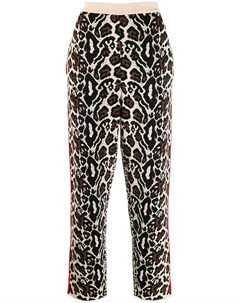Спортивные брюки с леопардовым принтом Stella mccartney