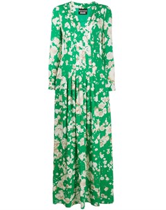 Плиссированное платье макси с цветочным принтом Boutique moschino