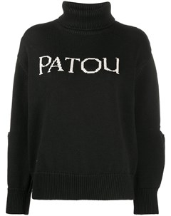 Свитер с вырезами и логотипом Patou