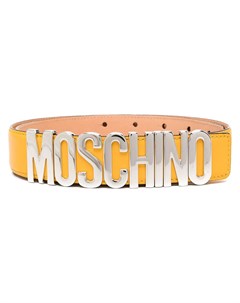 Ремень с пряжкой логотипом Moschino