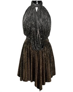 Платье из ткани ламе с вырезом халтер Philipp plein