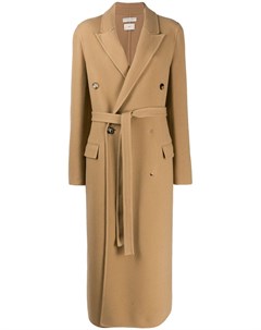 Фактурное пальто с поясом Bottega veneta