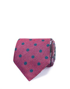 Двусторонний шелковый галстук с жаккардовым принтом Canali